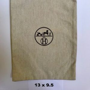HERMES dust bag 13”x9.5”, authentic